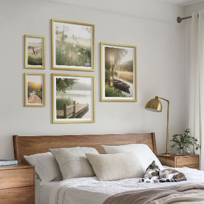 Galeria obrazów na ścianę Spokojne krajobrazy wody zieleni