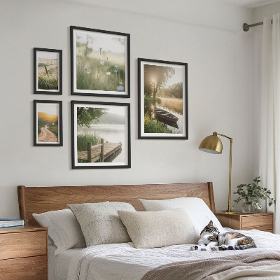 Galeria obrazów na ścianę Spokojne krajobrazy wody zieleni