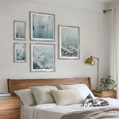Galeria obrazów na ścianę Krople wody na roślinach