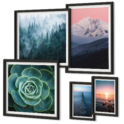 Galeria obrazów na ścianę Krajobrazy góry morza boho
