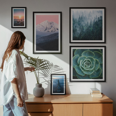 Galeria obrazów na ścianę Krajobrazy góry morza boho