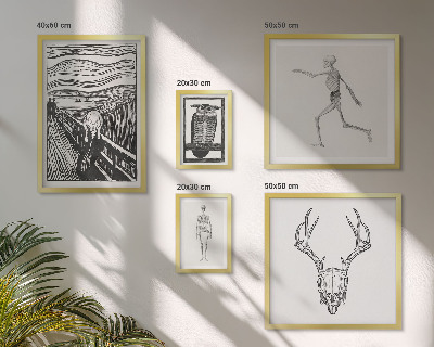 Zestaw 5 obrazów w ramie Sztuka surrealizmu natura człowiek