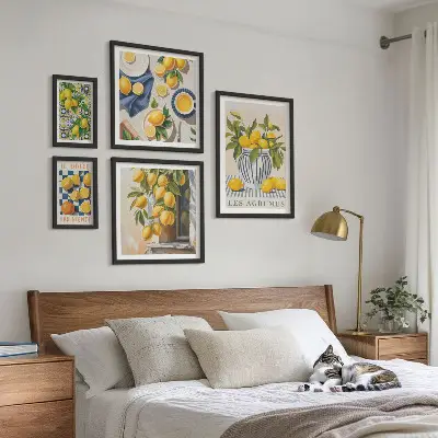 Galeria obrazów na ścianę cytrusowe prowansalskie dekoracje