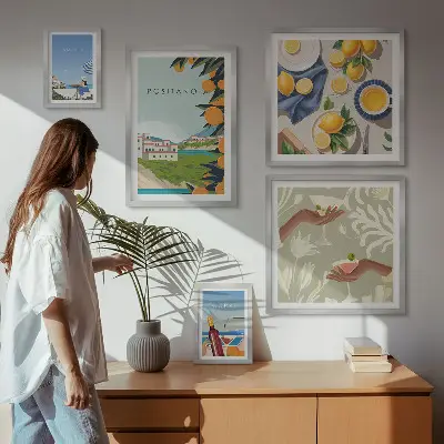 Galeria obrazów na ścianę włoskie wakacje w Amalfi i na Capri