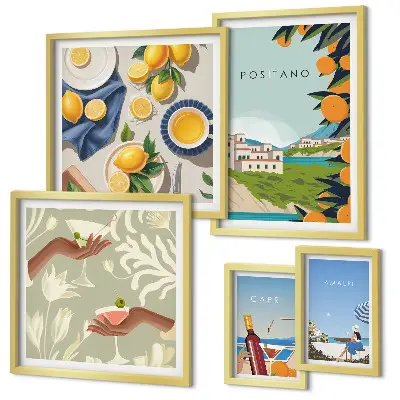 Galeria obrazów na ścianę włoskie wakacje w Amalfi i na Capri