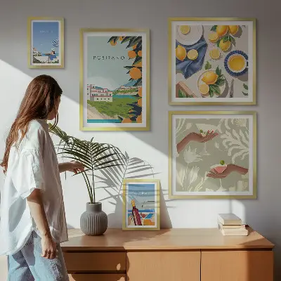 Galeria obrazów na ścianę włoskie wakacje w Amalfi i na Capri