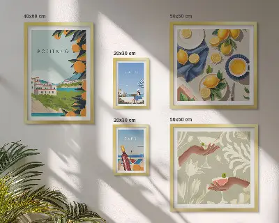 Galeria obrazów na ścianę włoskie wakacje w Amalfi i na Capri