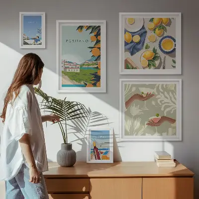 Galeria obrazów na ścianę włoskie wakacje w Amalfi i na Capri