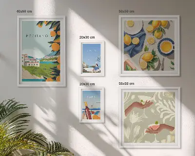Galeria obrazów na ścianę włoskie wakacje w Amalfi i na Capri