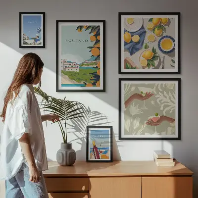 Galeria obrazów na ścianę włoskie wakacje w Amalfi i na Capri