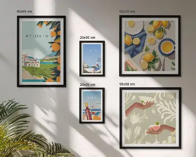 Galeria obrazów na ścianę włoskie wakacje w Amalfi i na Capri