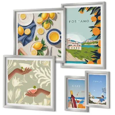 Galeria obrazów na ścianę włoskie wakacje w Amalfi i na Capri