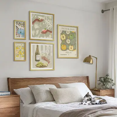 Galeria obrazów na ścianę klimatyczne ilustracje w stylu lat 70.