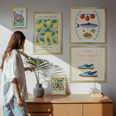 Galeria obrazów na ścianę Kolekcja owoców z Włoch