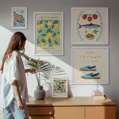 Galeria obrazów na ścianę Kolekcja owoców z Włoch