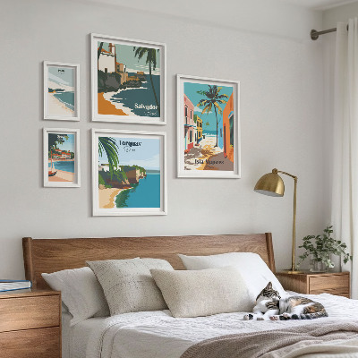 Galeria obrazów na ścianę Kolorowe nadmorskie plaże