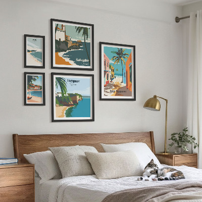 Galeria obrazów na ścianę Kolorowe nadmorskie plaże