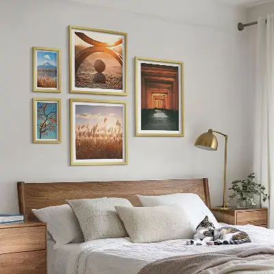 Galeria obrazów na ścianę spokojne krajobrazy z motywem natury w stylu zen