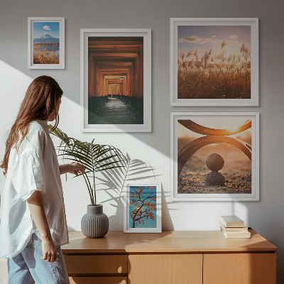 Galeria obrazów na ścianę Spokojne krajobrazy zen natury