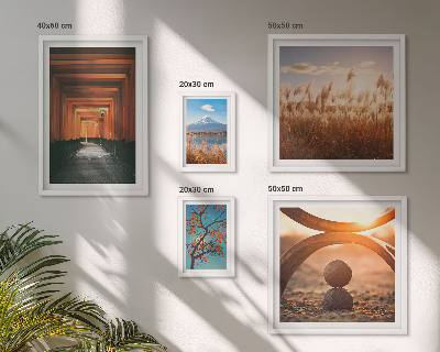 Galeria obrazów na ścianę Spokojne krajobrazy zen natury