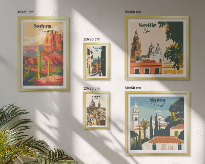 Galeria obrazów na ścianę Krajobrazy turystyczne świata