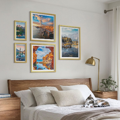 Galeria obrazów na ścianę Naturalne góry wodne widoki