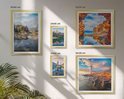 Galeria obrazów na ścianę Naturalne góry wodne widoki