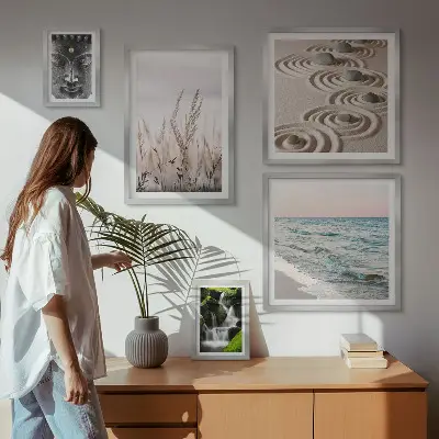 Obraz na ścianę Galeria motyw relaksującej natury zen z wodą