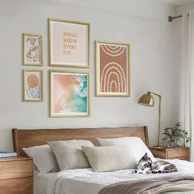 Galeria obrazów na ścianę Stylowe roślinne dekoracje