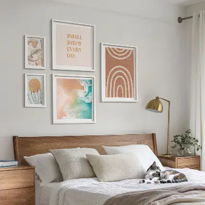 Galeria obrazów na ścianę Stylowe roślinne dekoracje