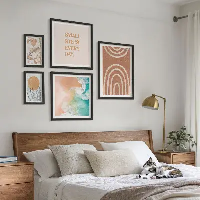 Galeria obrazów na ścianę Stylowe roślinne dekoracje