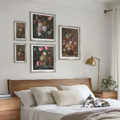 Kwiatowe klasyczne kompozycje galeria obrazów na ścianę