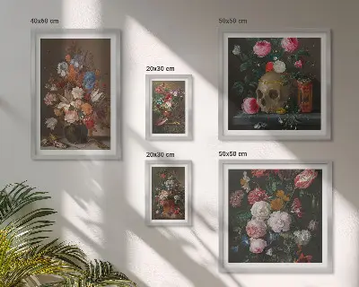 Kwiatowe klasyczne kompozycje galeria obrazów na ścianę