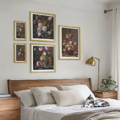 Kwiatowe klasyczne kompozycje galeria obrazów na ścianę