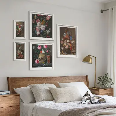 Kwiatowe klasyczne kompozycje galeria obrazów na ścianę