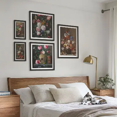 Kwiatowe klasyczne kompozycje galeria obrazów na ścianę