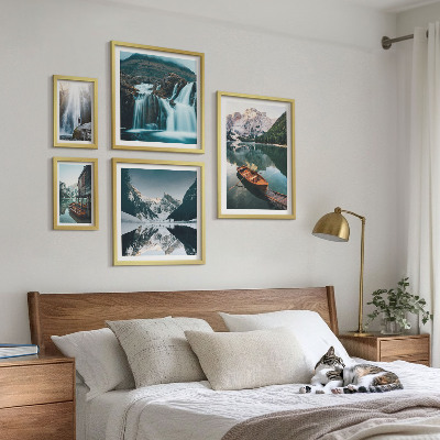 Galeria obrazów na ścianę Górskie wodospady jeziora