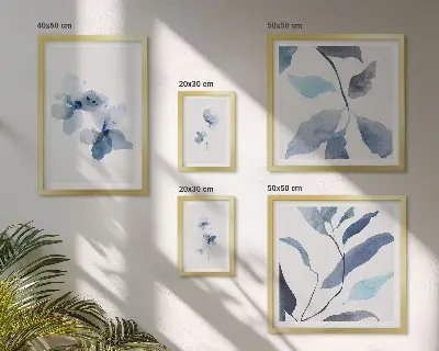 Galeria obrazów na ścianę Stylowe akwarelowe kwiaty