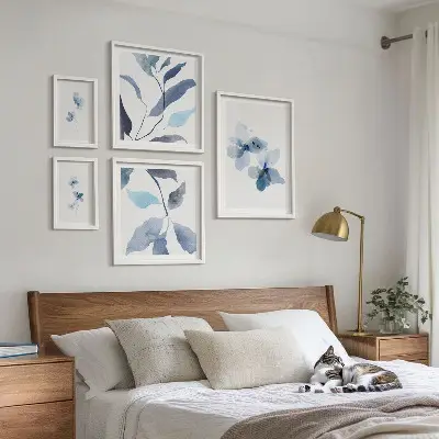 Galeria obrazów na ścianę Stylowe akwarelowe kwiaty