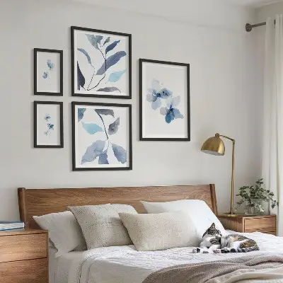Galeria obrazów na ścianę Stylowe akwarelowe kwiaty