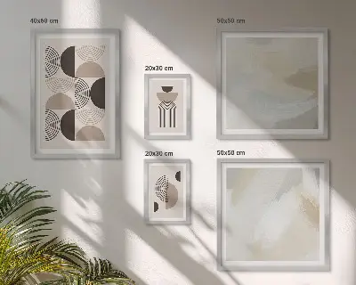 Galeria obrazów na ścianę abstrakcyjne formy i geometria