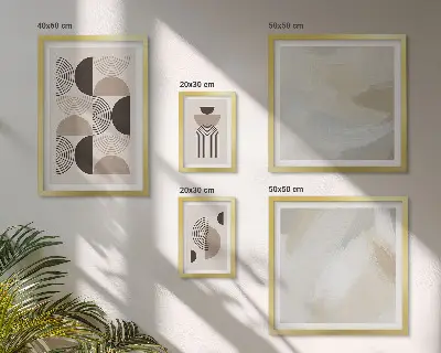 Galeria obrazów na ścianę abstrakcyjne formy i geometria