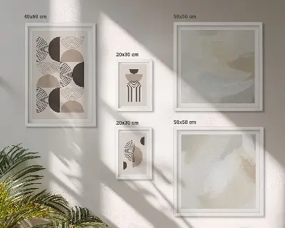 Galeria obrazów na ścianę abstrakcyjne formy i geometria
