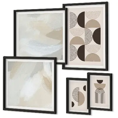 Galeria obrazów na ścianę abstrakcyjne formy i geometria