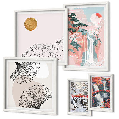 Galeria obrazów na ścianę Krajobrazy wodospadów Japonia
