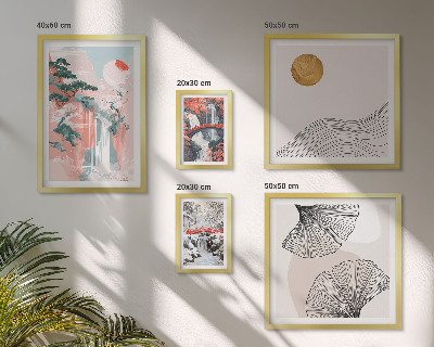Galeria obrazów na ścianę Krajobrazy wodospadów Japonia