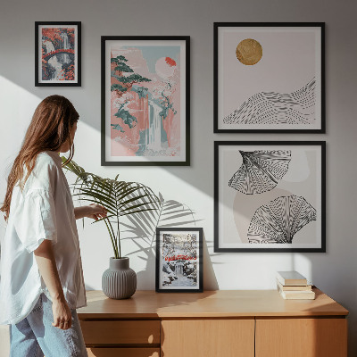 Galeria obrazów na ścianę Krajobrazy wodospadów Japonia