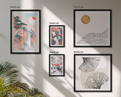 Galeria obrazów na ścianę Krajobrazy wodospadów Japonia