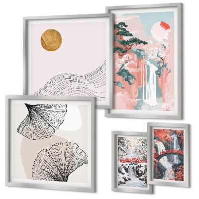 Galeria obrazów na ścianę Krajobrazy wodospadów Japonia