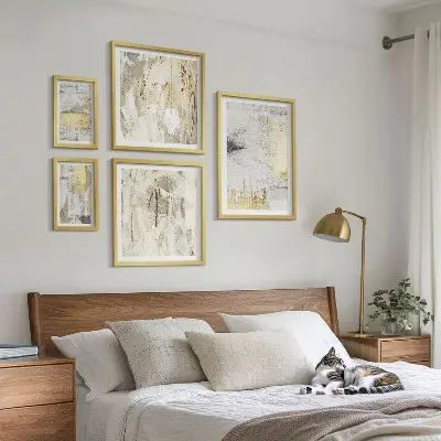 Galeria obrazów na ścianę w stylowe abstrakcyjne wzory